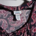 VTG 90s Y2K Paisley Babydoll Maxi Dress Tiered Boho Rayon Psychedelic Fairy 16 W Pink Photo 1