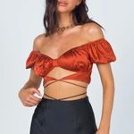 Princess Polly Wrap Crop Top Photo 0