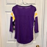 Minnesota Vikings NFL Women's Long Sleeve Shirt Size Small NWT Purple Gold Photo 5