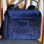 Lounge Fly NWT Disney Exclusive Minnie Mouse Ears blue velvet crossbody handbag Photo 5