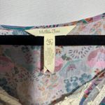 Matilda Jane  Floral Peasant Top Tiered Lace‎ Prairie Boho Cottage Long Sleeve M Photo 3