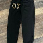 Patchwork Sweatpants Black Photo 1
