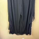 Addison Evenings Size Large Flowy Black Wide Leg Pant Formal Dressy‎ Wear Photo 7
