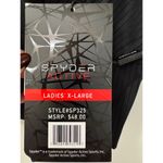 Spyder Active Size XL Black Half Zip Ribbed Mock Tank Top with Sport Bra NWT Photo 5