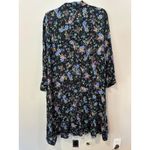 Pietro Brunelli Bella Maternity Dress Navy Floral Long Sleeve Midi Dress S Blue Photo 1