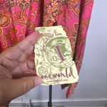 One World  | Pink and Orange Paisley Blouse Photo 2