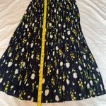 Coldwater Creek  Black Floral Maxi Skirt, dark blue, size small. Photo 2