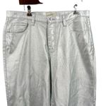 Universal Threads Universal Thread 90s Baggy Jeans Metallic Silver Straight Leg Cotton Size 12 Photo 1