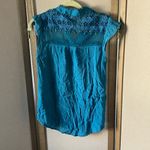 Sweet Wanderer  Turquoise Lace Blouse small Photo 9