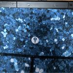 Yoga Democracy Blue Disco Sequin 7/8 Leggings Size Small Workout Active Photo 7