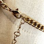 ALDO  gold tone feather leaf pendant necklace Photo 6