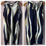 SheIn  Navy, Cream, & Tan Striped Mini Dress Size S/4 NWT Photo 2