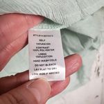 Tassels N Lace Green Sheer Floral Embroidered High Low Dress Women's Size Medium Photo 6