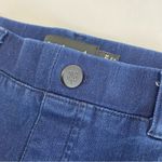 Betabrand Straight Leg Four Pocket Yoga Denim Pull On Jeans: Dark Indigo Blue Photo 6