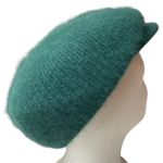 Vintage Italian Unbranded Unisex Dark Green Wool Blend Trendy Beret Hat OS Photo 4