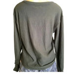 UGG  Size Medium Black Ribbed Three Button Long Sleeve Top. New With Tags. Photo 10