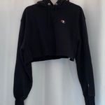 Champion Black Cropped Hoodie Photo 0