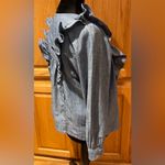 J.Crew ‎ Denim Chambray Ruffled Long Sleeve Popover Cotton Blouse Blue Size 4 Photo 11