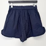 TROVATA Lucille Poplin Cotton Shorts Navy Blue Small Photo 3