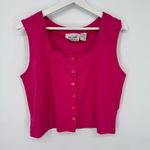 Vintage Denim Republic Pink Ribbed Button Photo 5