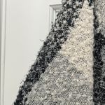 Woolrich Black Charcoal Light Gray Plaid Nubby Material Poncho Shrug - One Size Photo 13