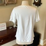 Vintage White Cotton Knit Short Sleeve Photo 4