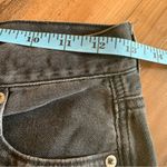 American Eagle  Jeans Women 2 Mom Jean High Rise Tapered Floral Black Denim Pants Photo 6