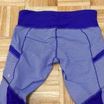 Lululemon Run For Fun Crop Wee Stripe Bruised Berry Purple Crop Pants Size 8 Photo 11