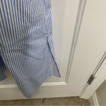 Draper James  cold shoulder blue striped midi shirt dress size‎ 10 Photo 5