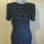 Laurence Kazar Vintage black beaded cocktail dress Photo 2