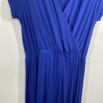 ASOS  Blue Surplice V-Neck Short Cap Sleeve Maxi Dress Women's Size 6 Photo 2