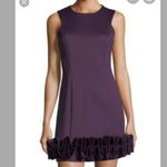 NWT MAIA Ruffle Hem Scuba Sheath Cocktail Dress‎ Size 8 in Plum Purple Photo 10
