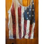 Rock & Republic American Flag Tank Top Racerback Patriotic Stars Photo 2