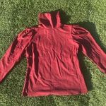 Rachel Parcell  Maroon Puff Sleeve Turtleneck, Size M Photo 1