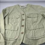Calvin Klein  Sage Green Button-Up Jacket Photo 6