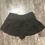 Boutique Ruffle Shorts Womens Small Tie Bow Flowy Smocked high waisted festival Black Photo 6