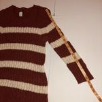 J.Crew  Sweater 100% Merino Wool Chunky Cable Knit Wide Stripes Size S Photo 9