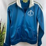 Juicy Couture  Blue Y2K Zip Up Sport Athletic Athleisure Track Jacket L NEW Photo 2