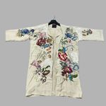 Johnny Was NWOT  Bamboo KIMONO Embroidered Beaded sequins Floral Coat Jacket Sz S Photo 3