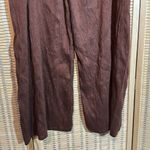 Cynthia Ashby Dark Copper Bronze Brown Wide Leg Culottes Palazzo Pants W36 Silk? Size undefined Photo 11