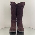 Sam Edelman Dark Brown Distressed Suede Painter Knee High Tall Riding Boots Photo 6
