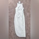Misha Ida Midi Ruched Dress White Size 8 Photo 6