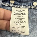 Ralph Lauren Vintage Polo Drawstring Wide Leg Jeans Womens 8 Utility Button Fly Photo 7