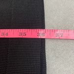 Black Textured Knit Short Sleeve One Button Front Mini Dress Large LBD Workwear Photo 6