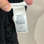 Maurice's  Black Lace Padded Racerback Bralette Size Large Photo 3