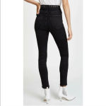 AGOLDE  Roxanne Super High Rise Skinny Jeans Studded Highway Black Denim‎ Size 29 Photo 1