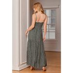 Lulus  Simpler Times Sage Green Floral Print Tiered Maxi Dress Smocked Size M Photo 2