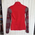 Nike Pro Dri-Fit 3/4 Zip Long Sleeve Top Red Size S Photo 6
