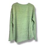 Kensie ‎ Performance Heathered Light Green Sweatshirt Raw Hem 1X Photo 6