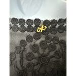 PilyQ BLACK EMBROIDERED MIDNIGHT JANE BEACH LOUNGE COVER-UP DRESS TUNIC Sz M/L Photo 5